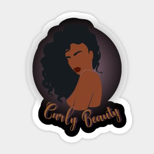 Curly Beauty Sticker